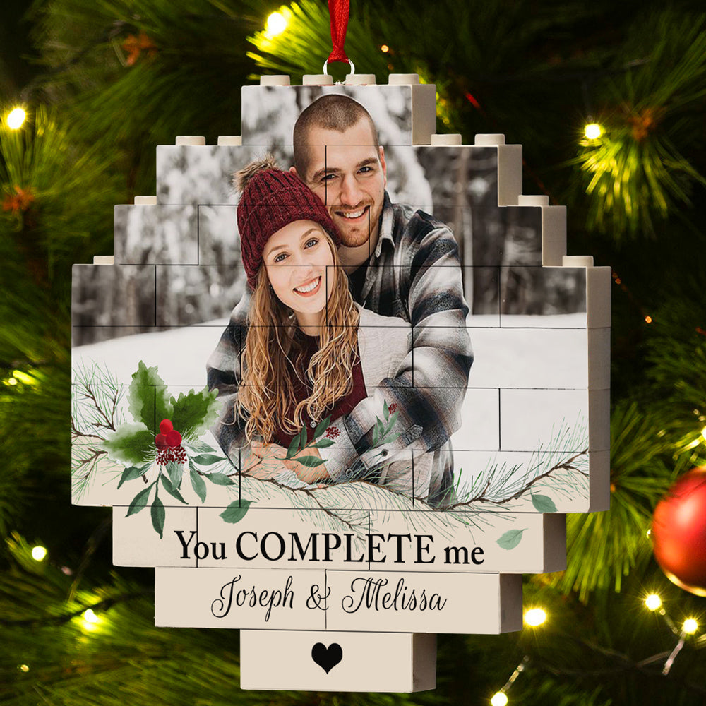 You Complete Me - Personalized Custom Puzzle Ornament