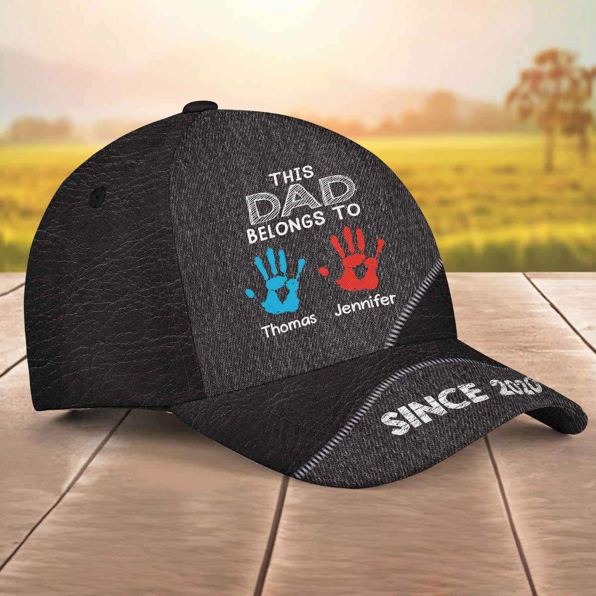 This Grandpa Belongs To - Personalized Classic Cap