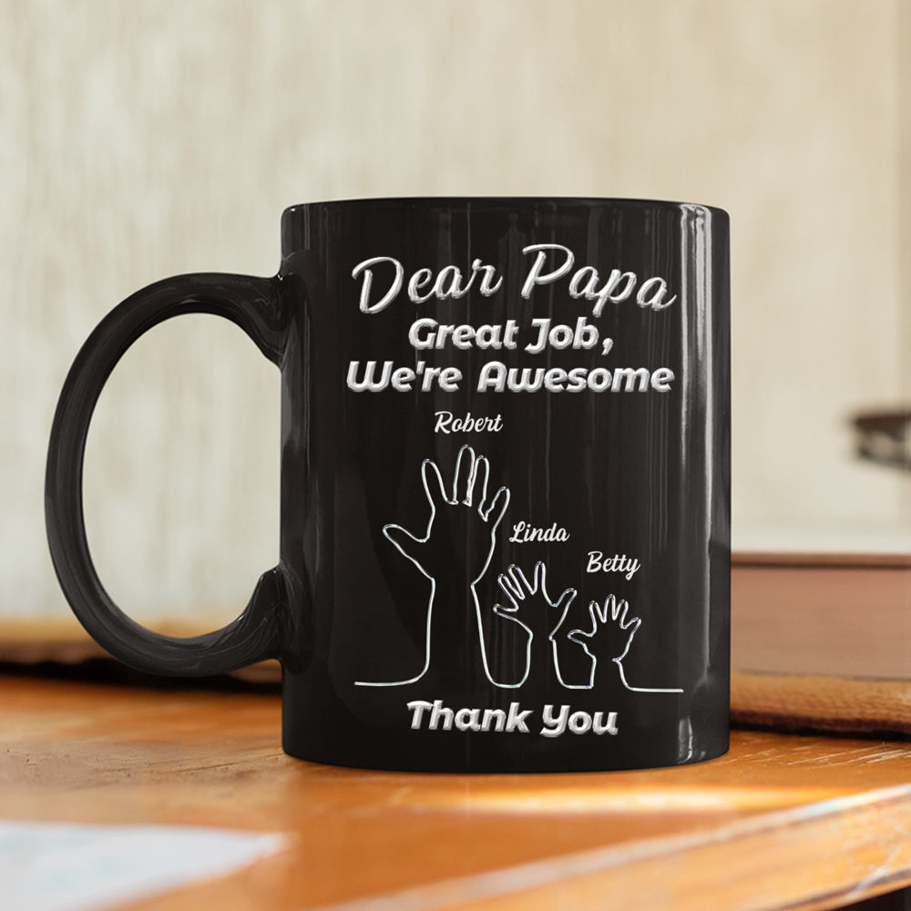 Family Hand -  Personalized Custom Coffee Mug