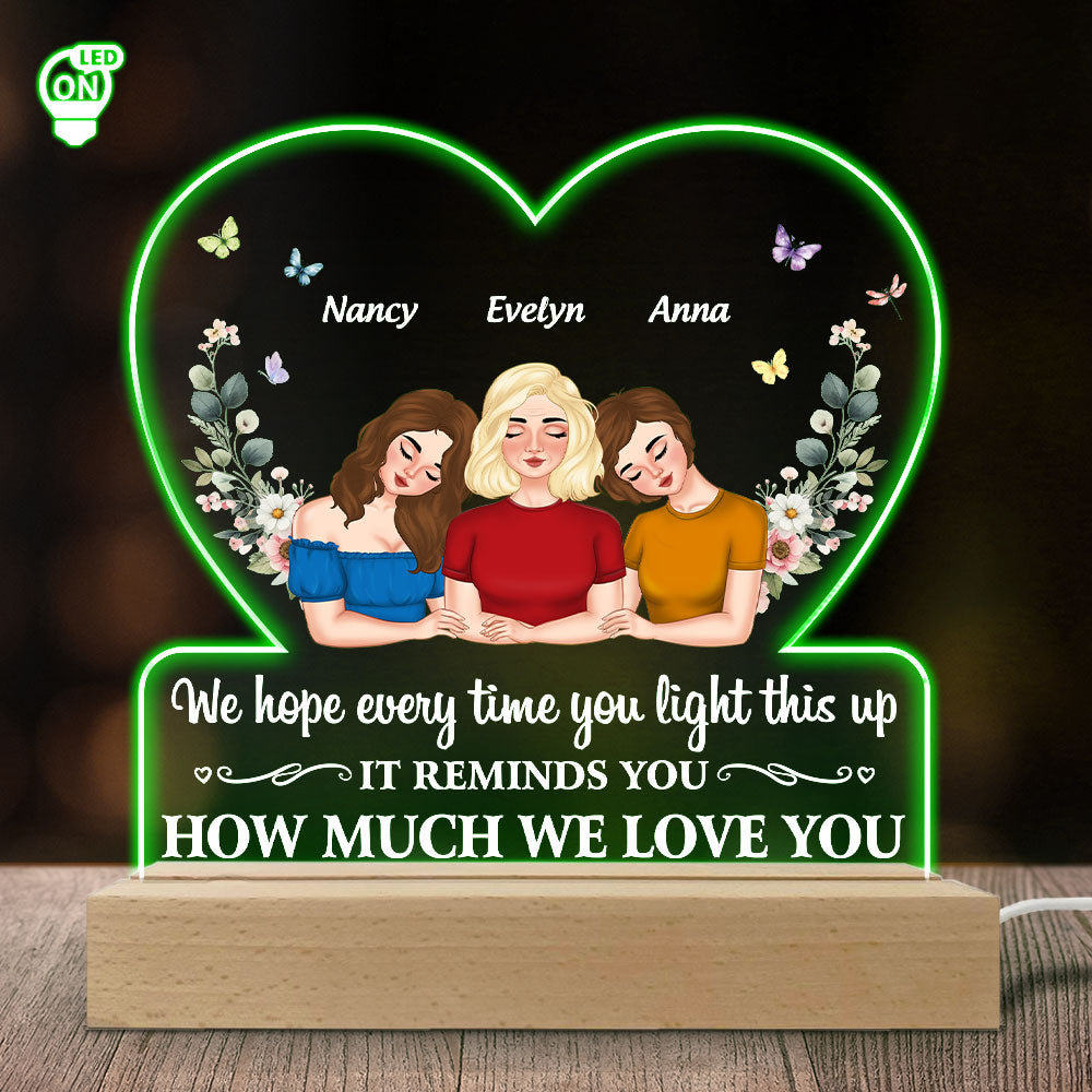 Remind How Much We Love You - Personalized Custom LED Light