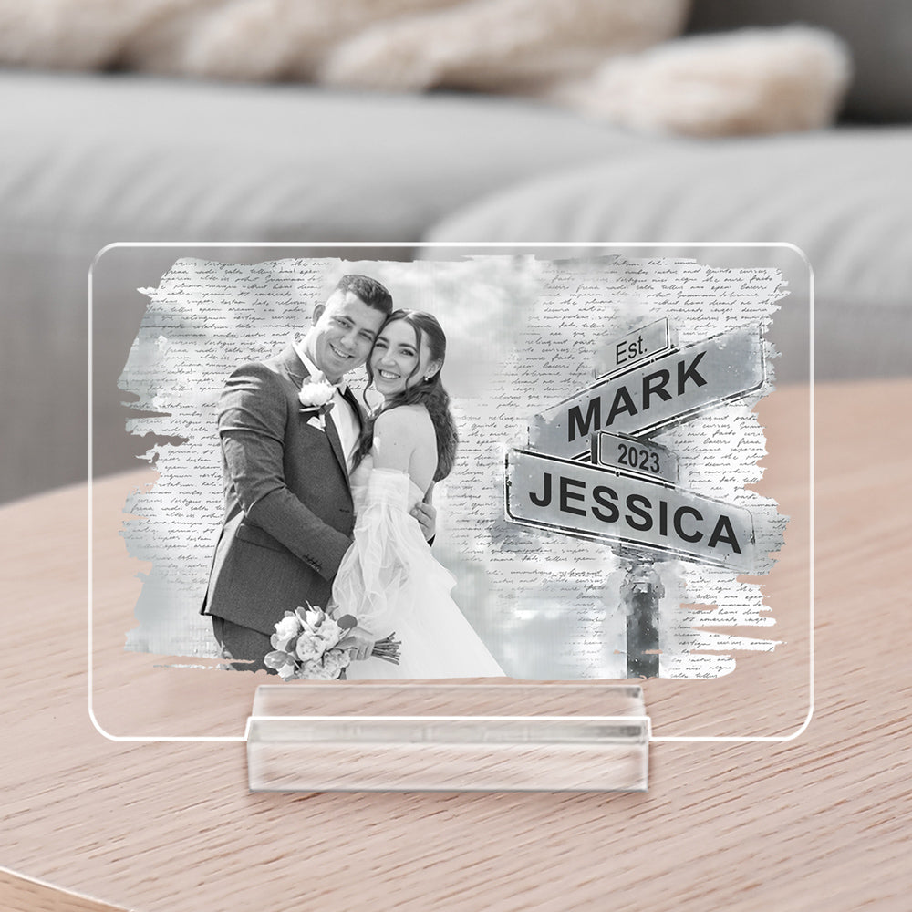 I Need You Because I Love You - Personalized Custom Acrylic Plaque With Base