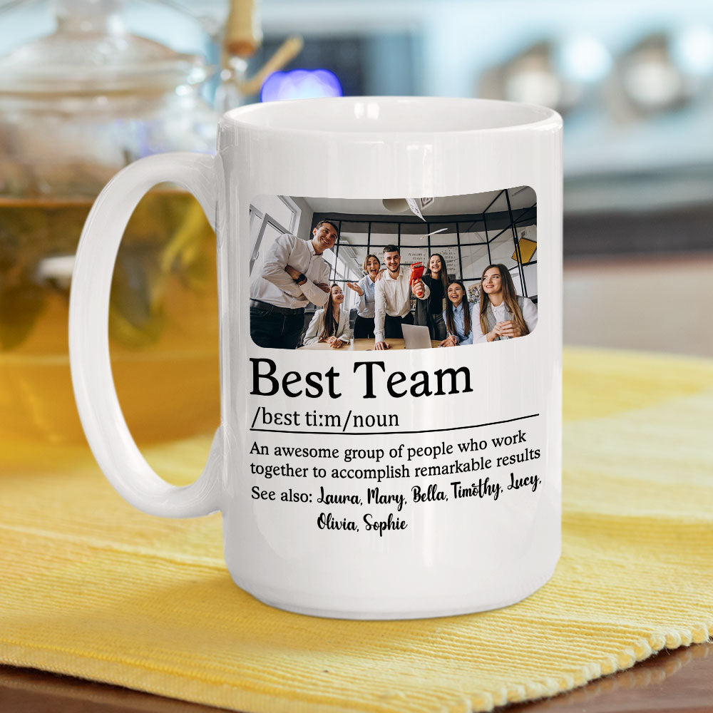 Custom Photo Best Team - Personalized Custom Coffee Mug