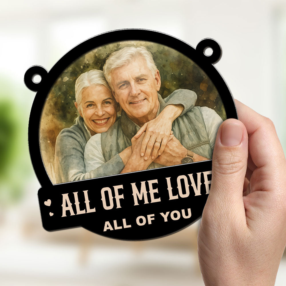 You And Me Water Color - Personalized Custom Suncatcher