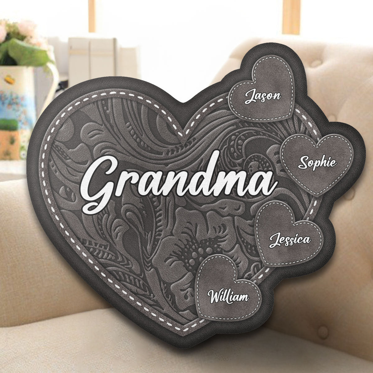 Best Grandma Ever - Personalized Custom Shaped Pillow