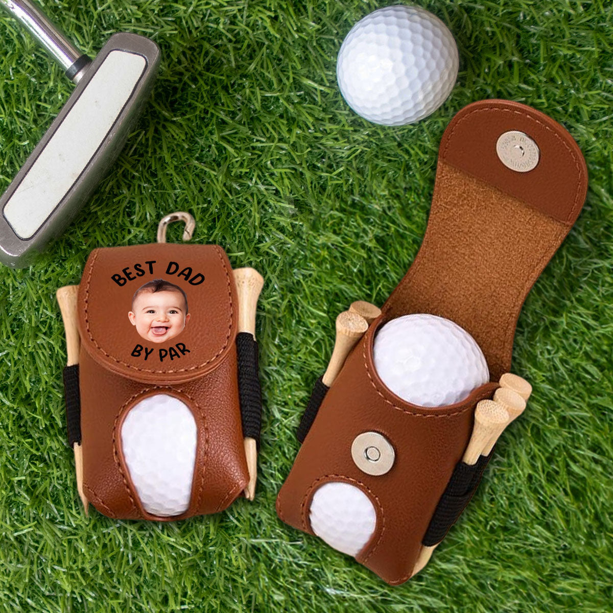 Best Dad By Par - Personalized Custom Golf Ball Bag