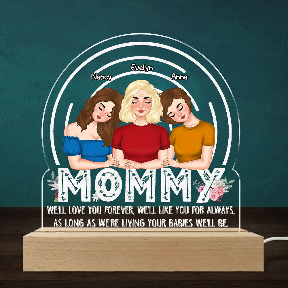 As Long As I'm Living Your Baby I'll Be - Personalized Custom LED Light