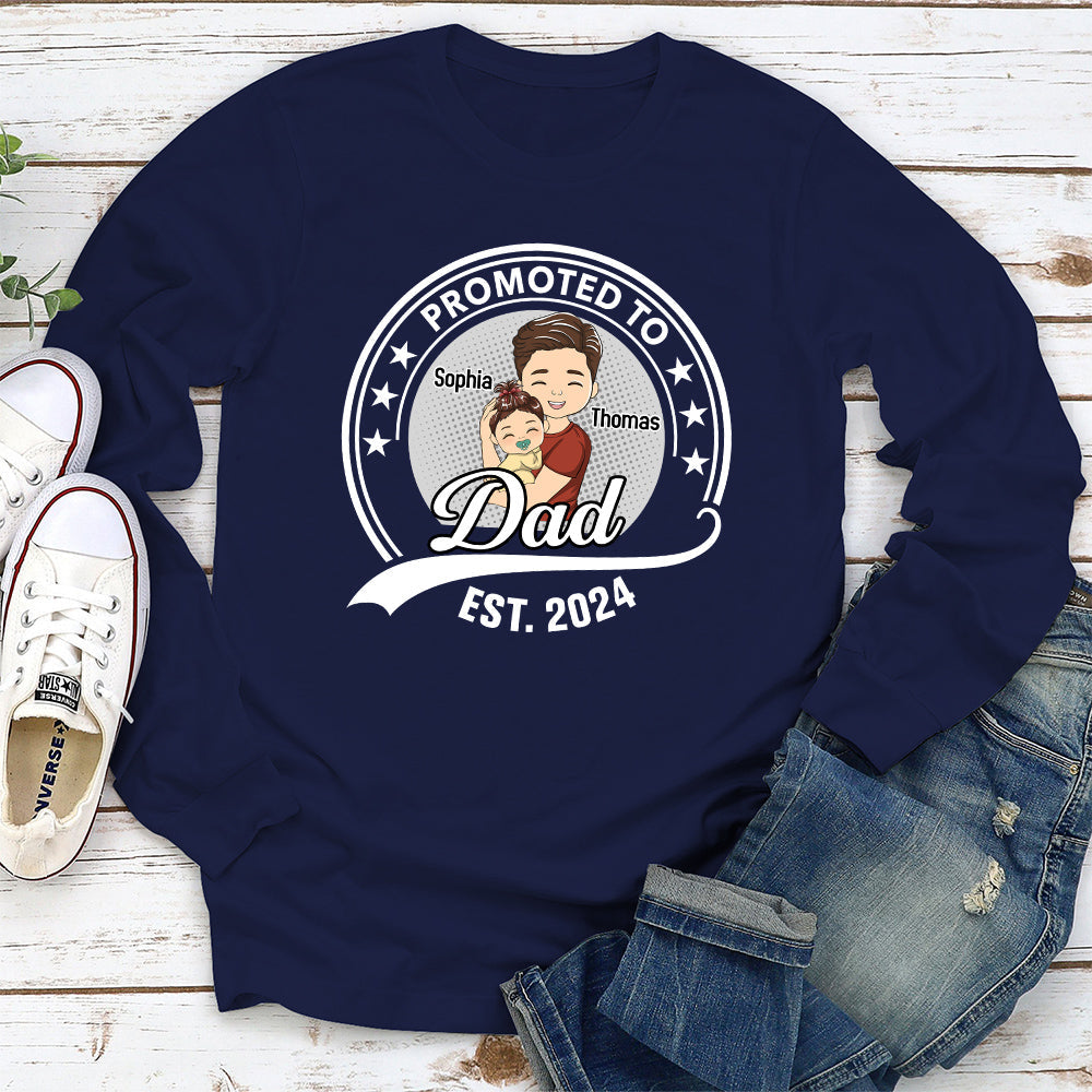 Promoted To Daddy - Personalized Custom Shirt
