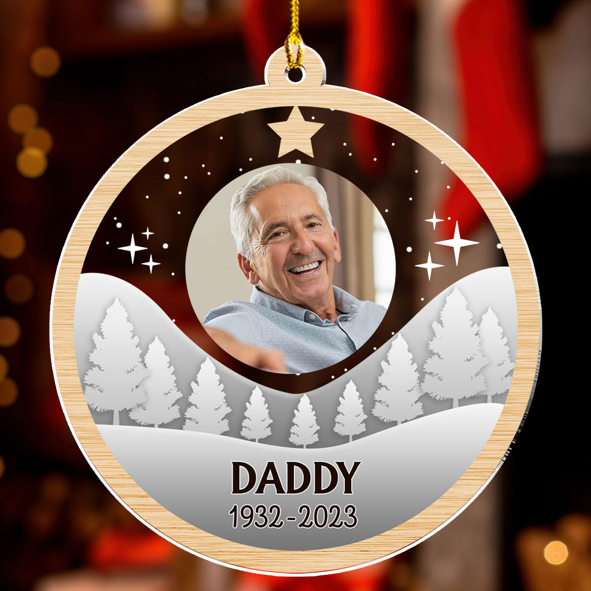 Thinking About You - Personalized Custom Acrylic Ornament