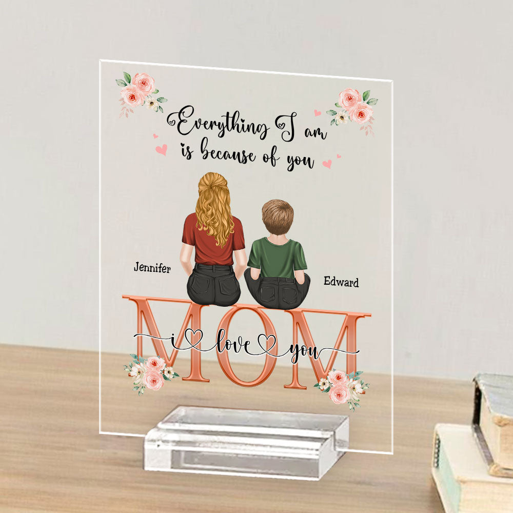 Everything I Am - Personalized Custom Acrylic Plaque With Base