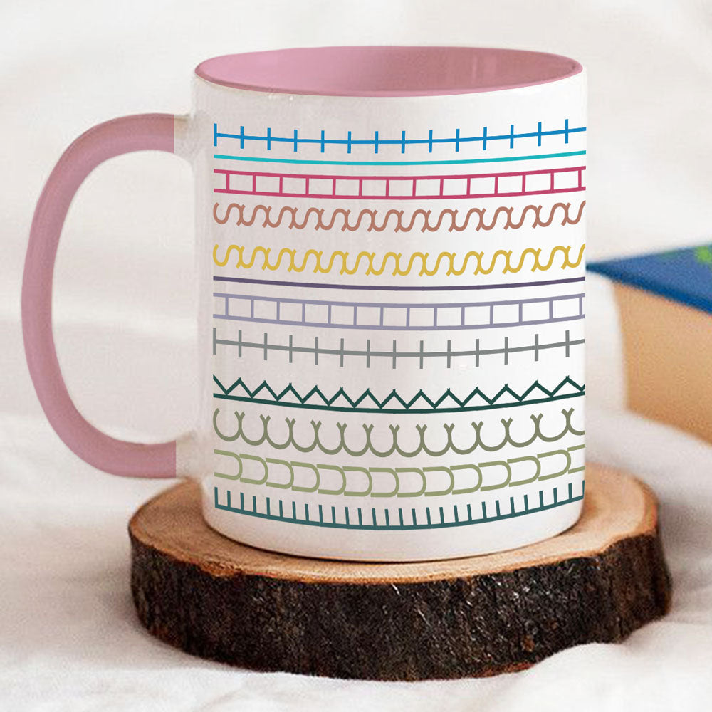 Peace Out The Drama Begins - Accent Mug