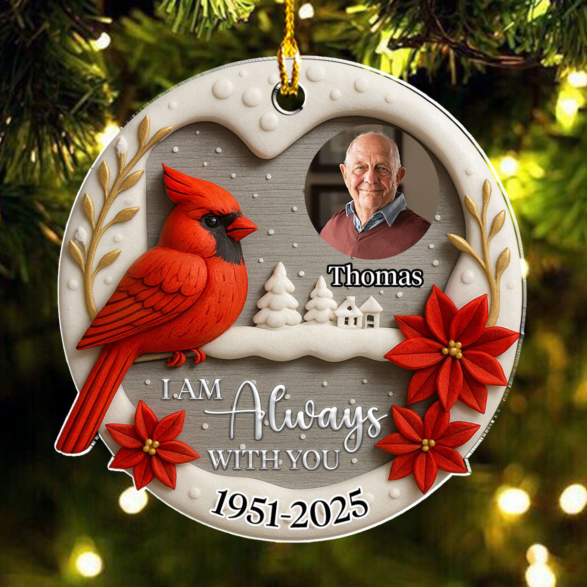Always In My Mind - Personalized Custom Acrylic Ornament