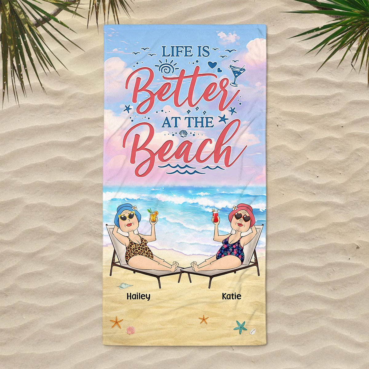 Beach Lover - Personalized Custom Beach Towel