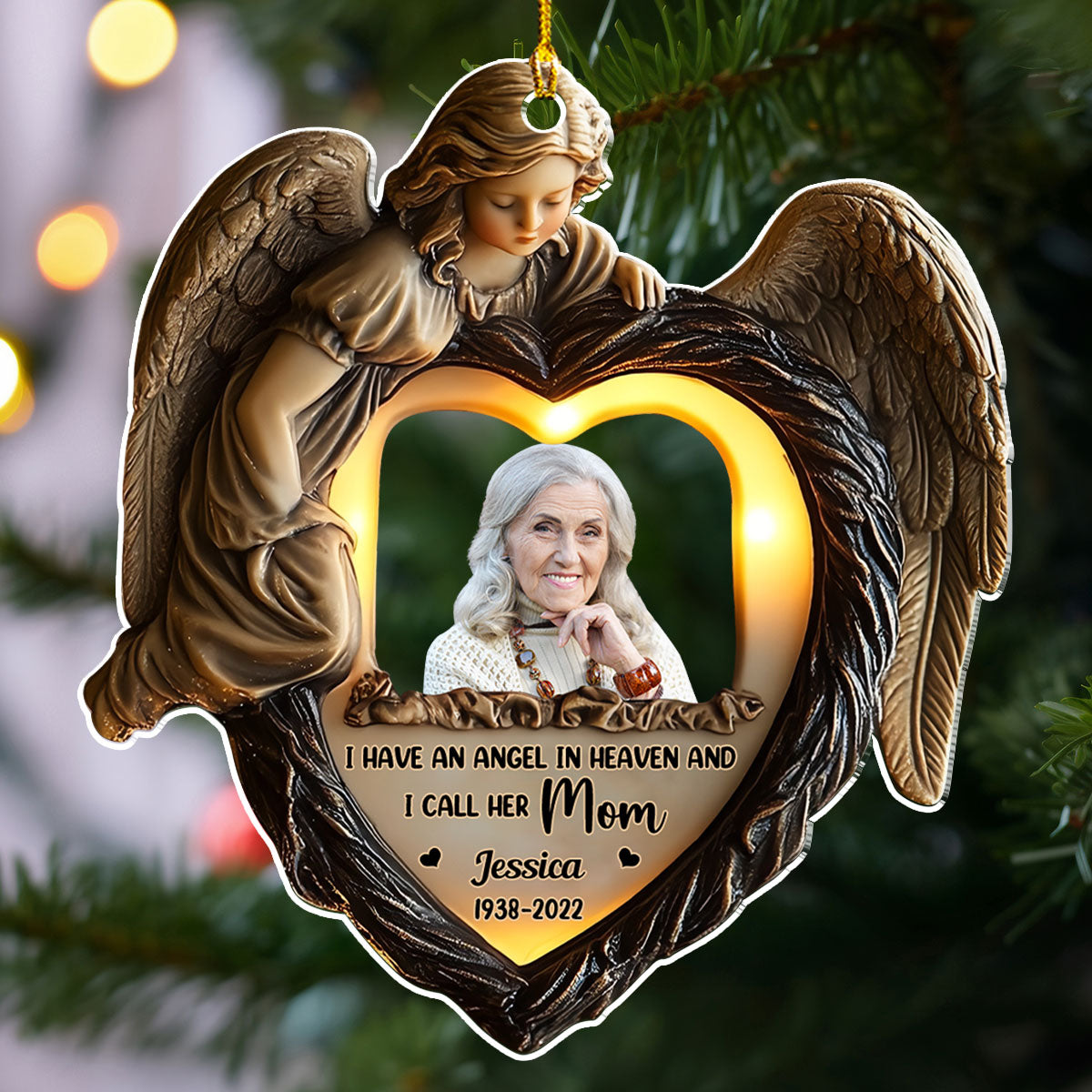 I Have Angels In Heaven - Personalized Custom Acrylic Ornament