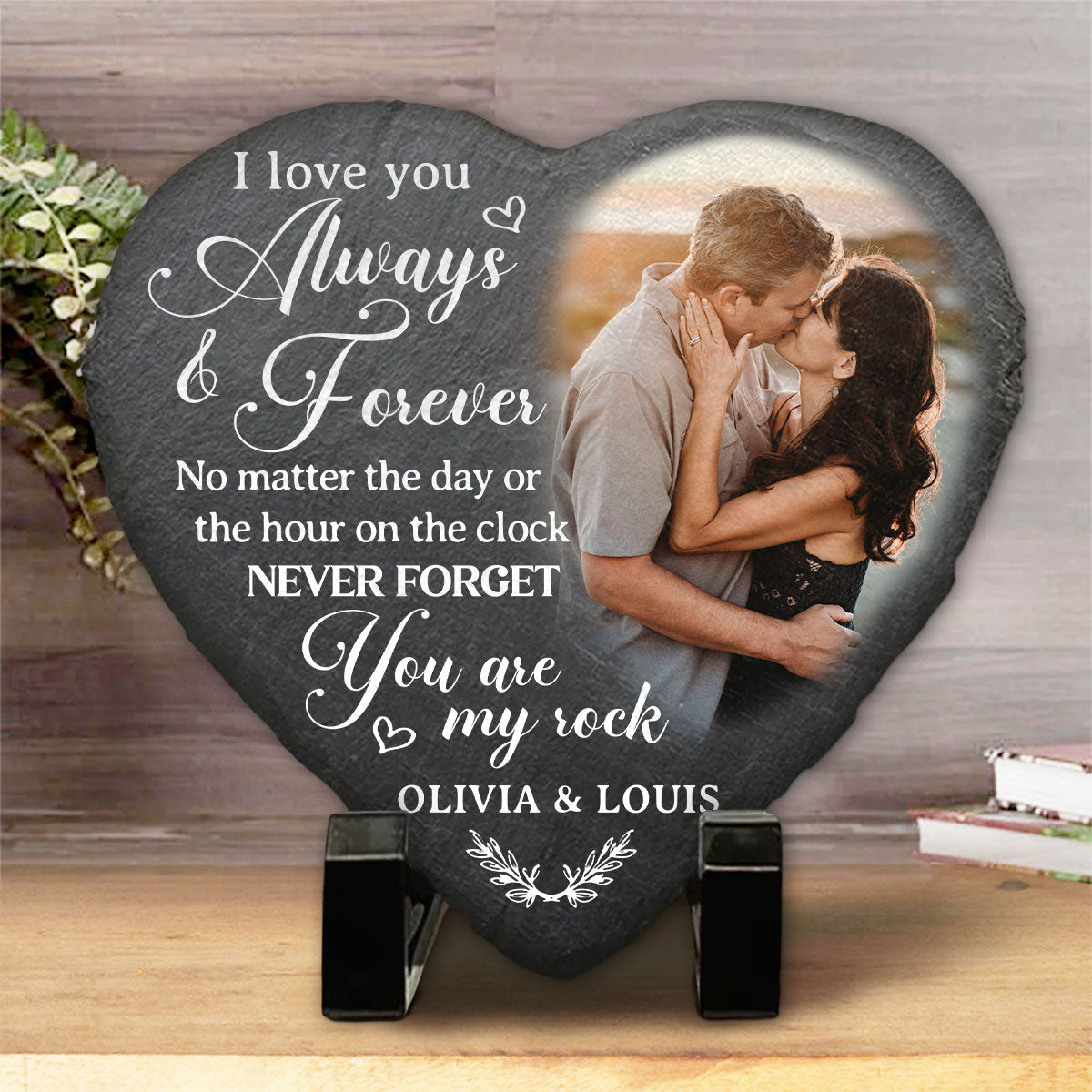 My Rock - Personalized Custom Heart Shaped Stone