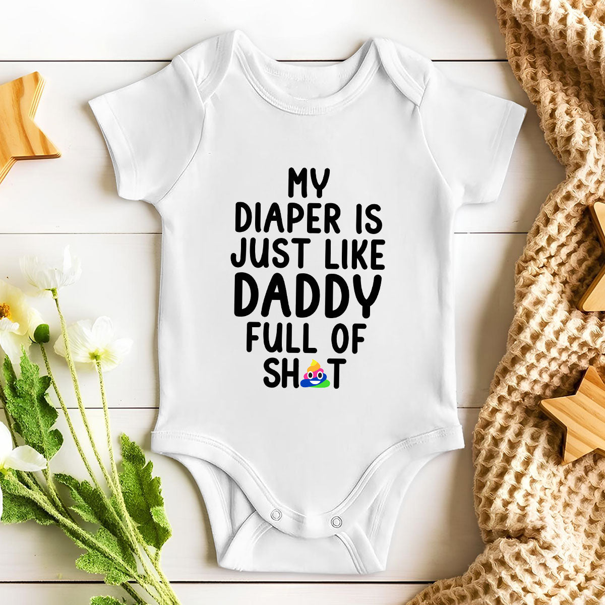 Full Of Sh!t - Personalized Custom Baby Onesie