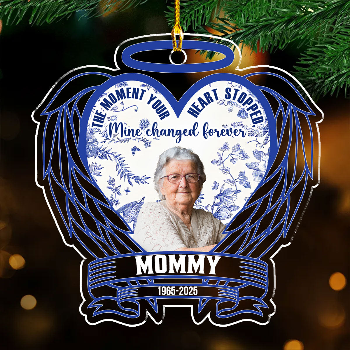 The Moment Your Heart Stopped - Personalized Custom Acrylic Ornament