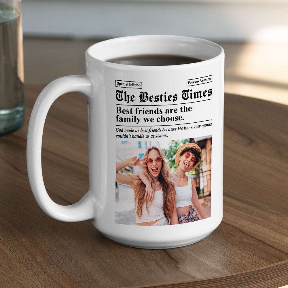 The Besties Times - Personalized Custom Coffee Mug
