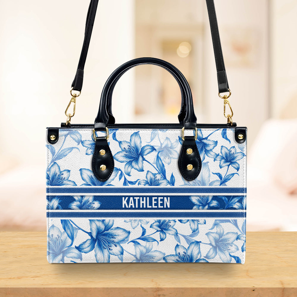 Flower Of Month - Personalized Custom Leather Bag