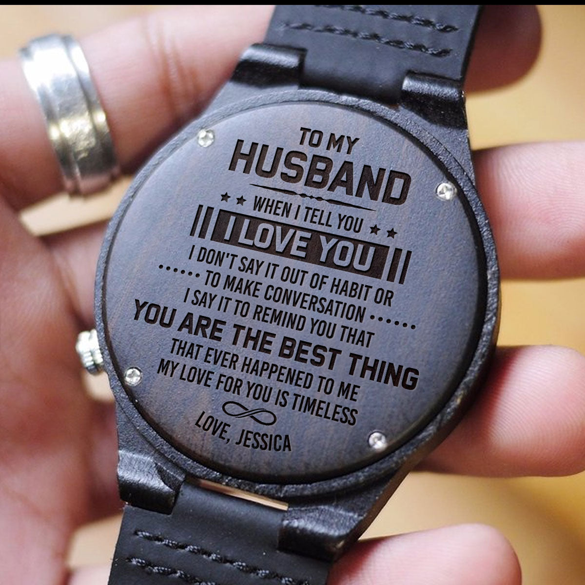 You Are The Best Thing - Personalized Custom Wood Watch