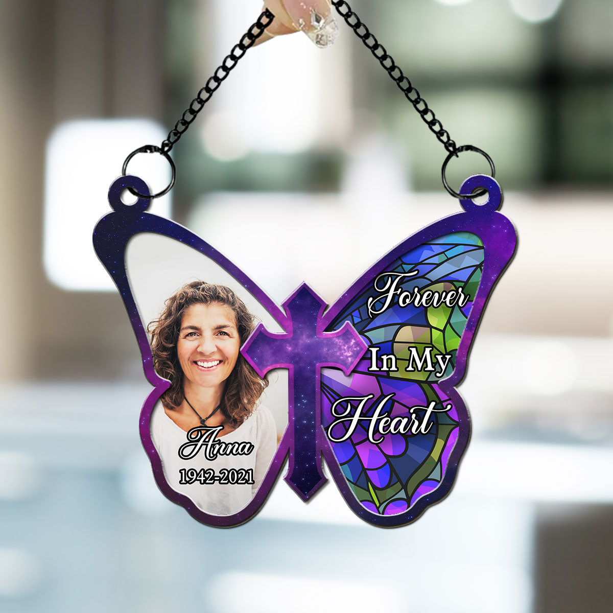 Butterfly Memorial - Personalized Custom Suncatcher