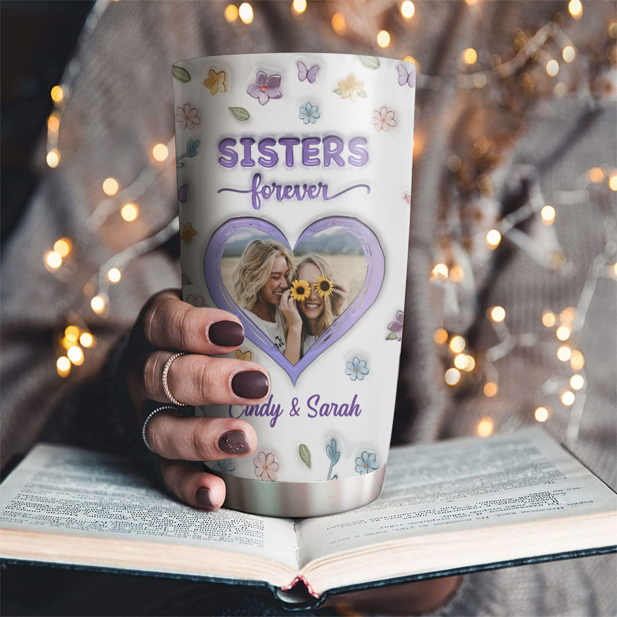 Besties Forever Version 2 - Personalized Custom 3D Inflated Effect Tumbler