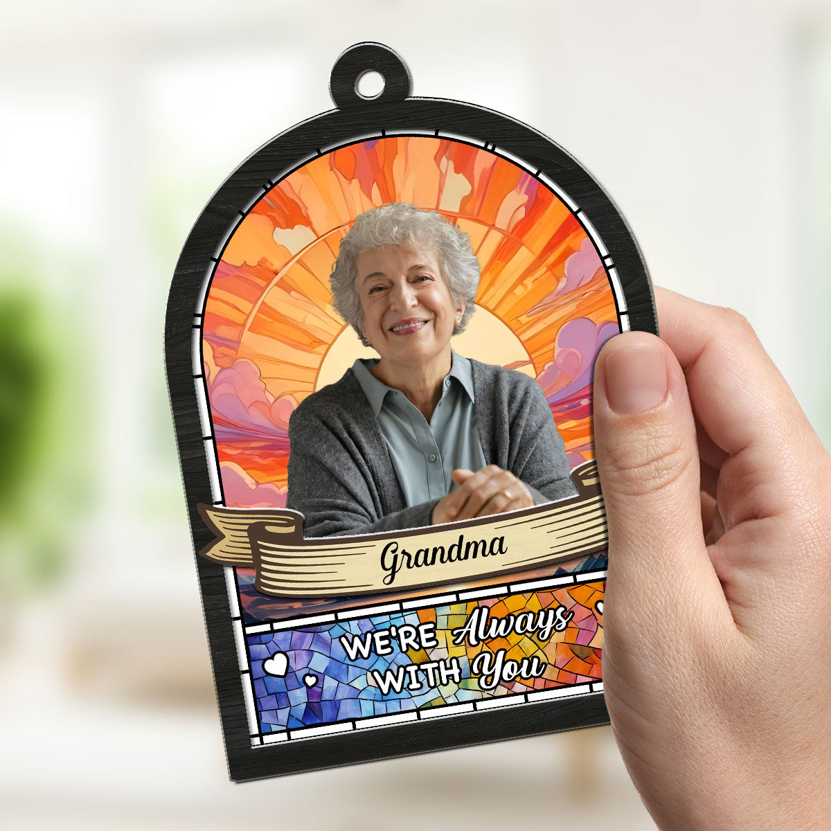 Custom Photo I Will Always Remember You - Personalized Custom Suncatcher