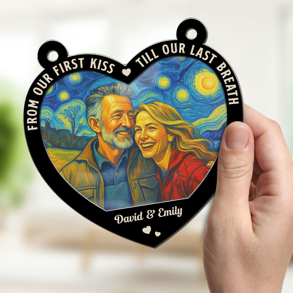 Couple From Our First Kiss - Personalized Custom Suncatcher