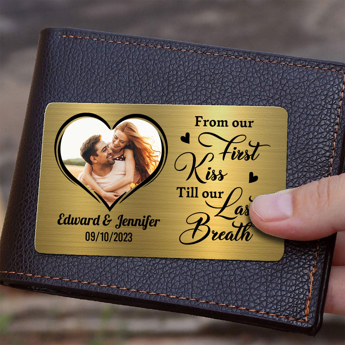 From Our First Kiss - Personalized Custom Wallet Card