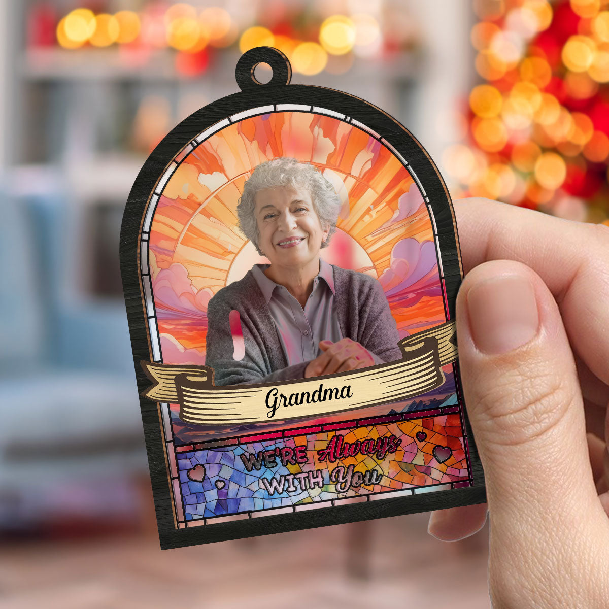 I Will Always Remember You - Personalized Custom Suncatcher Ornament