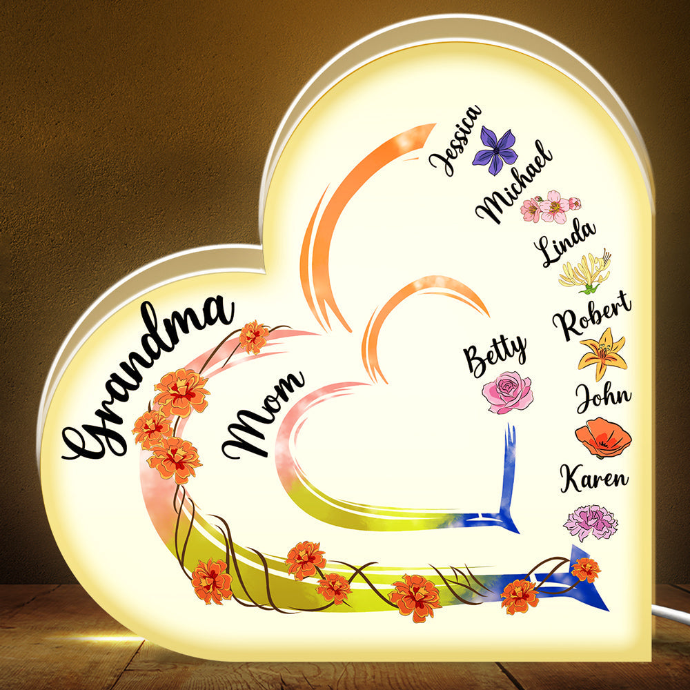 Mother Is The Heartbeat In The Home - Personalized Custom Light Box