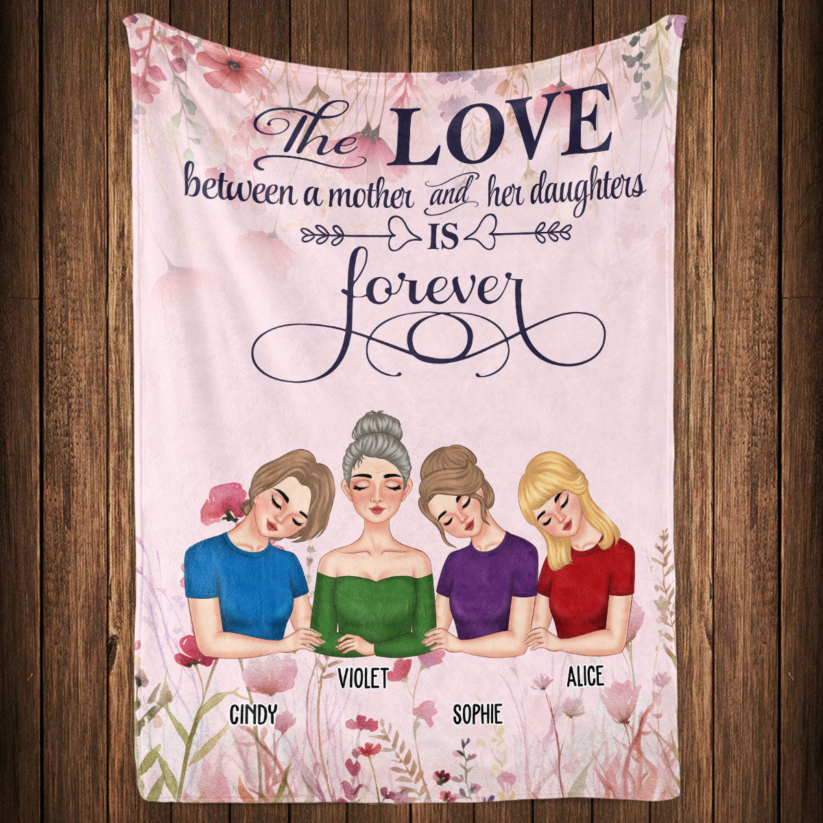 The Love Between - Personalized Custom Fleece Blanket