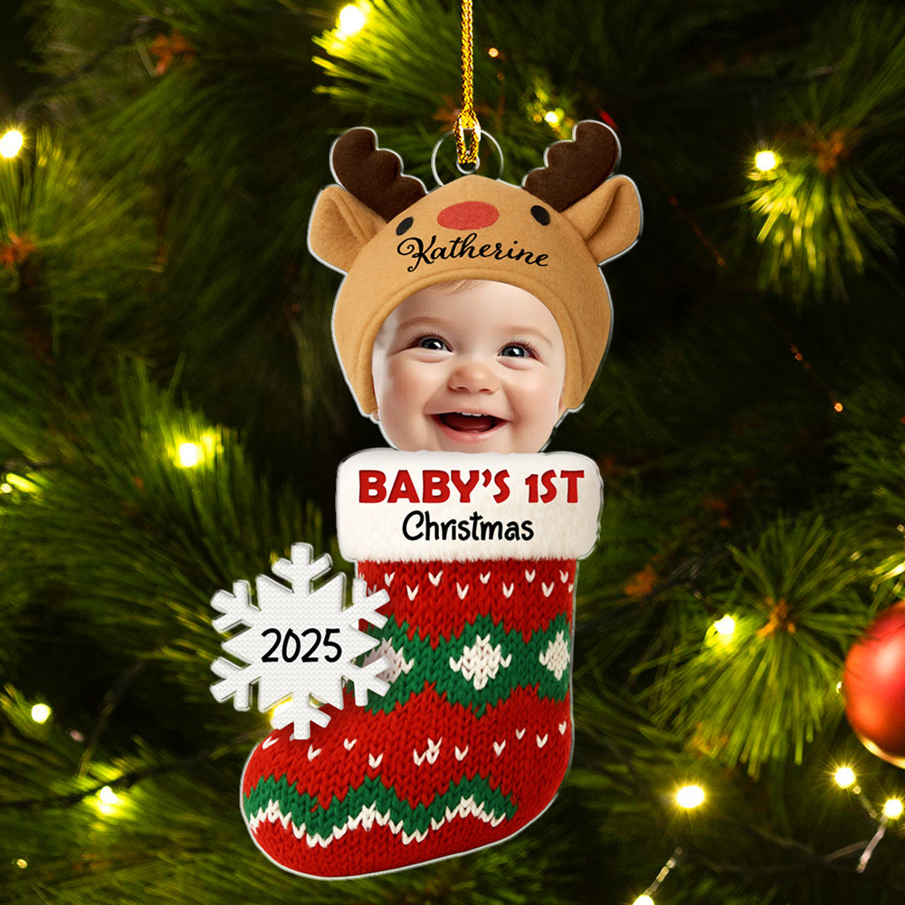 Love Wrapped In Christmas Magic - Personalized Custom Acrylic Ornament