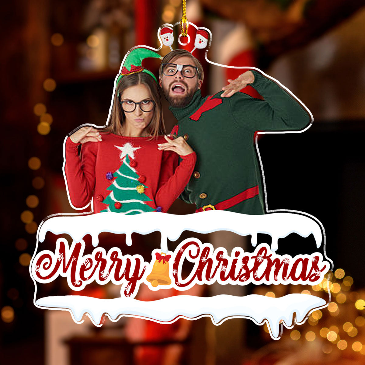 Cherished Family - Personalized Custom Acrylic Ornament