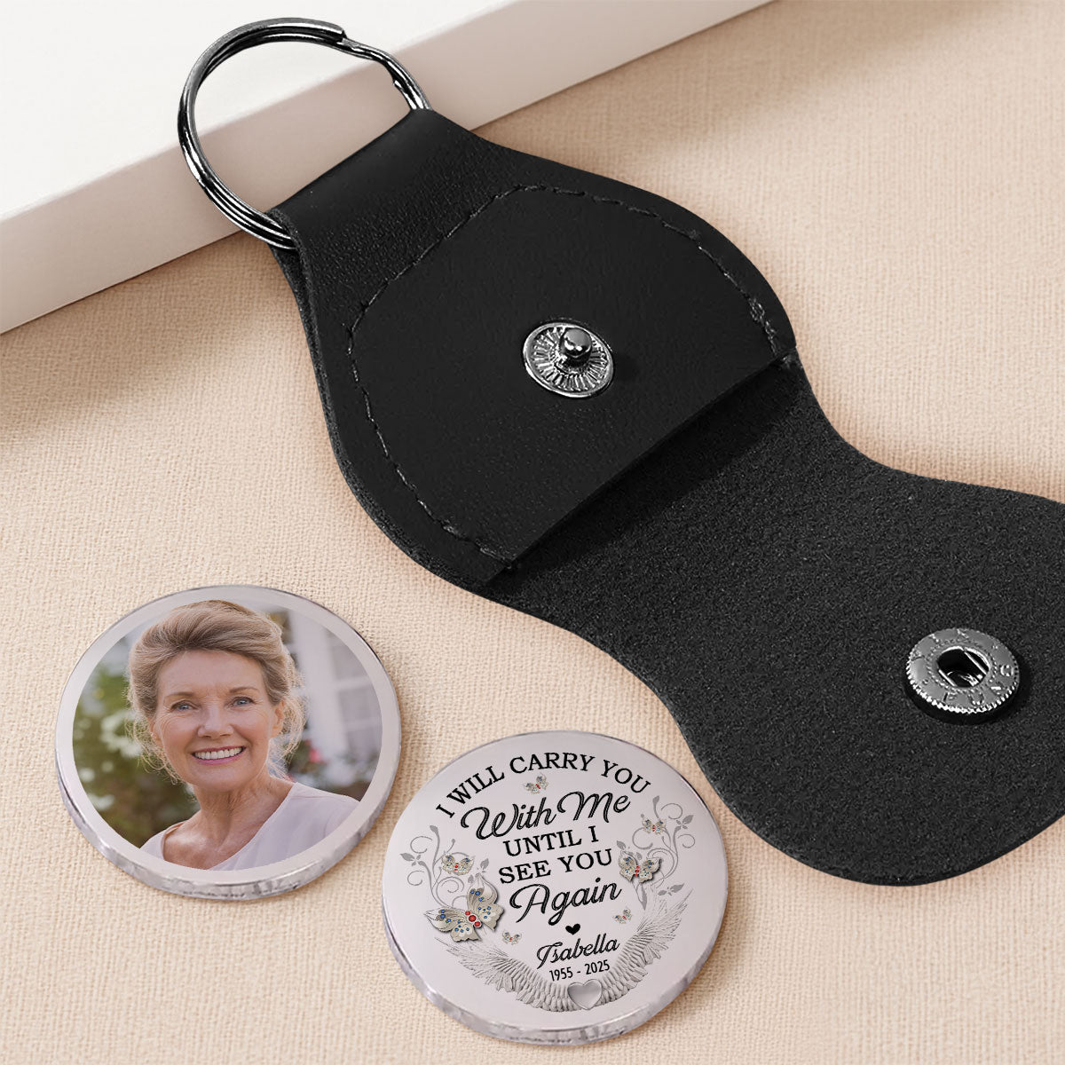 I Will Carry You with Me Necklace - Personalized Custom Pocket Hug