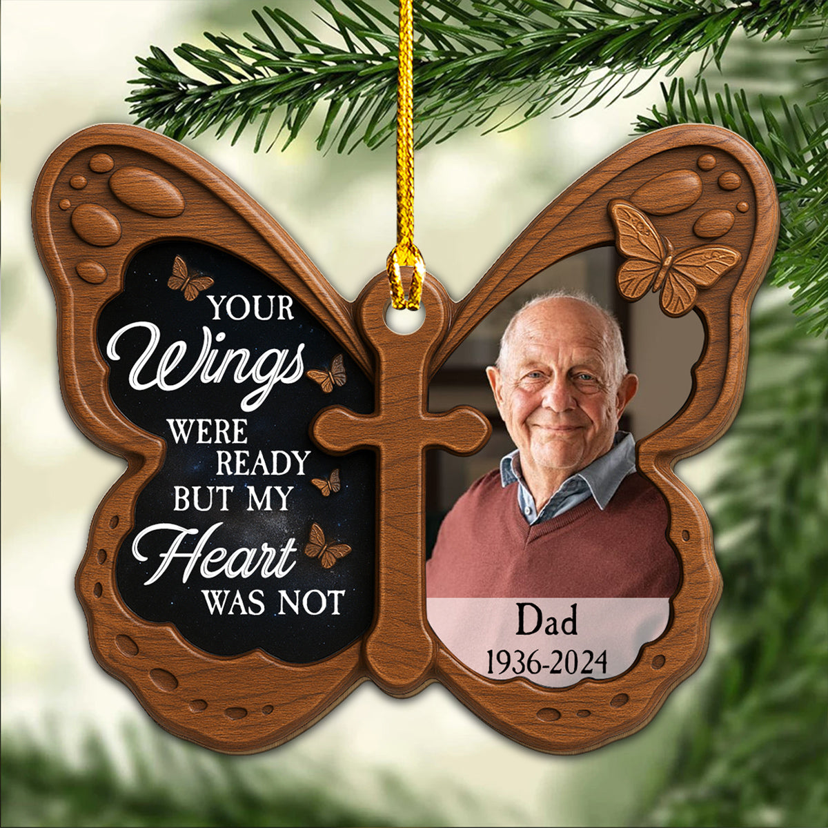 You Are Ready But I Am Not - Personalized Custom Wood Ornament
