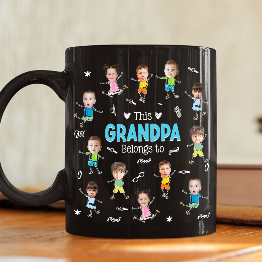 Grandpa This Belongs - Personalized Custom Coffee Mug