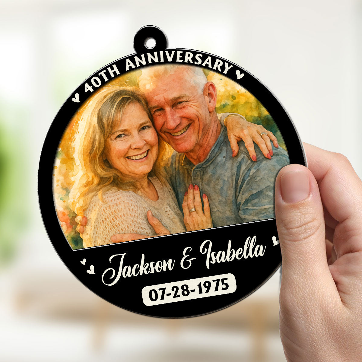 Love Last Forever Couple - Personalized Custom Suncatcher