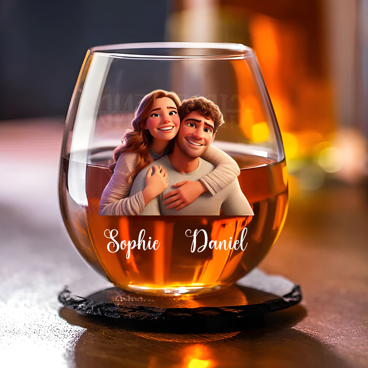 You Are My Love  - Personalized Custom Wine Glass