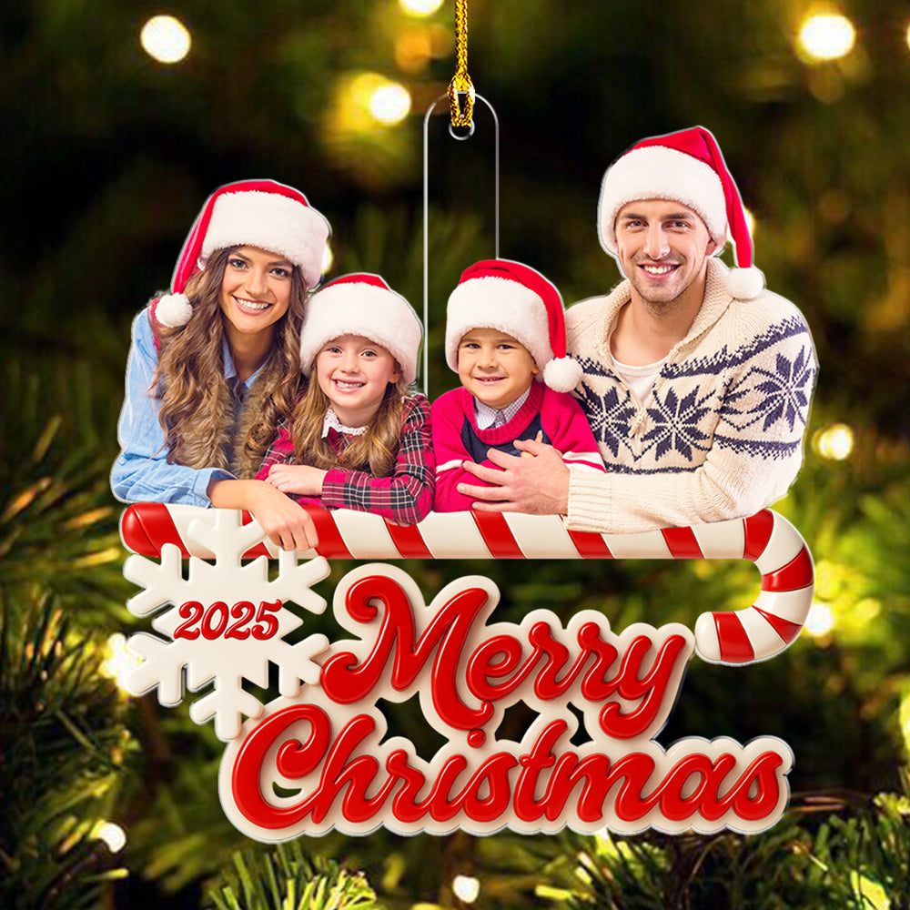 As A Family Photo - Personalized Custom Acrylic Ornament