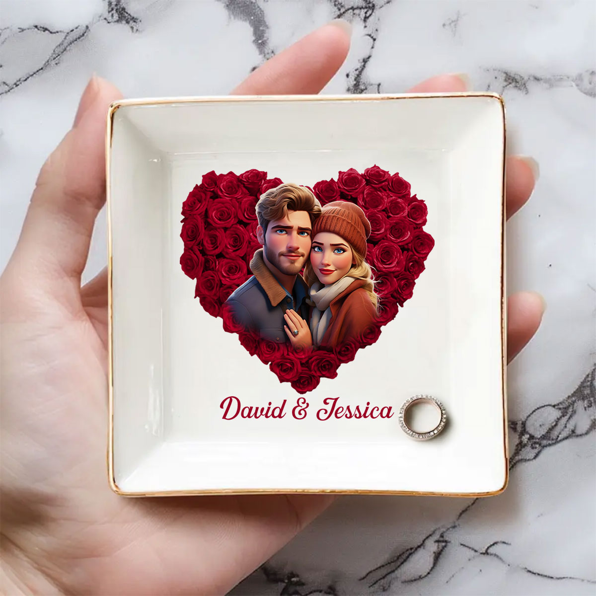 You Deserve It Honey - Personalized Custom Jewelry Dish