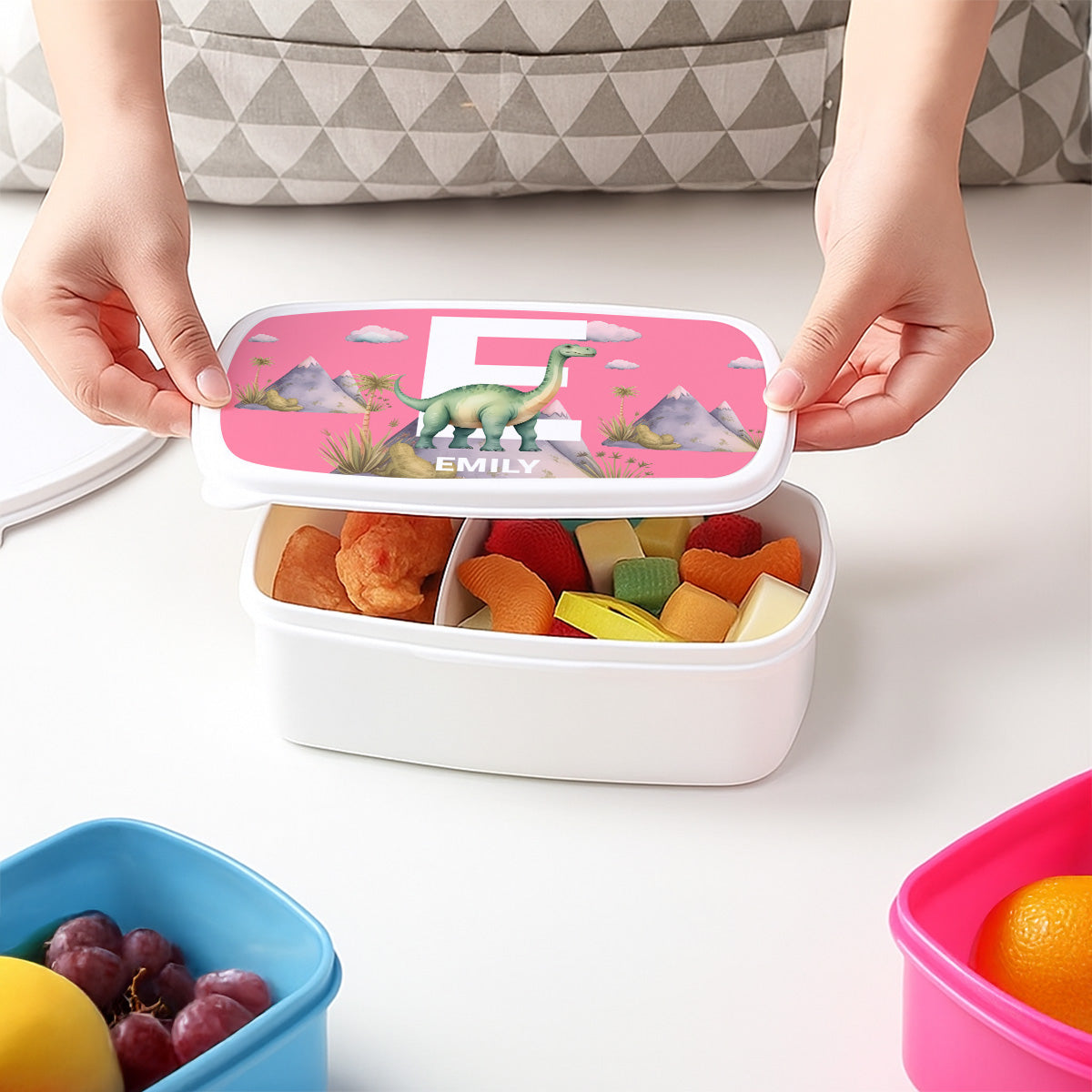 Cute Dinosaur - Personalized Custom Lunch Box