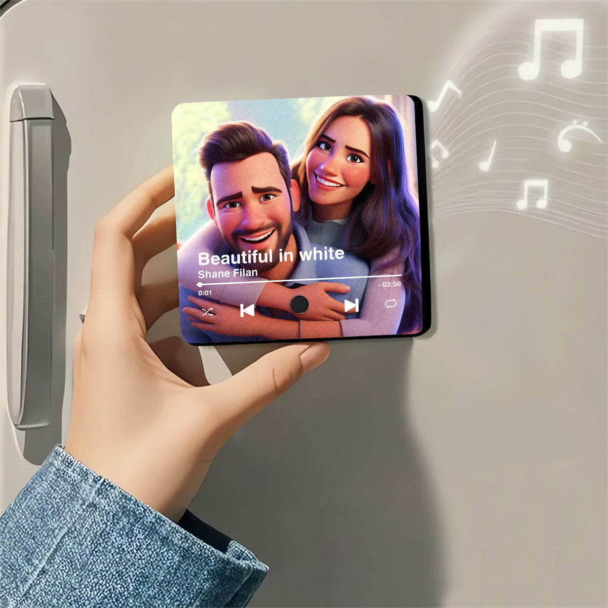 I Love You Forever - Personalized Custom Music Fridge Magnet