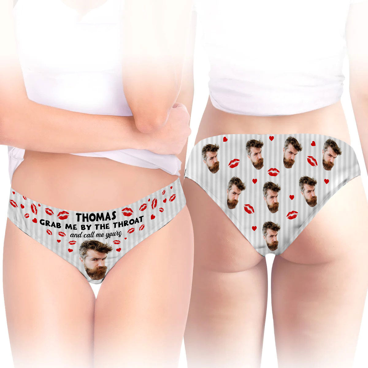 Grab Me By Your Throat - Personalized Women Briefs