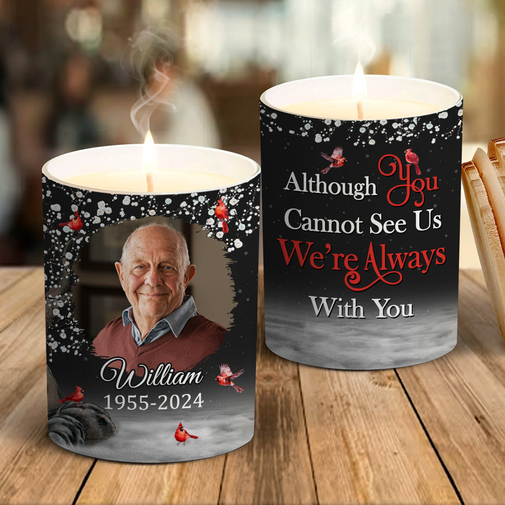 Custom Photo Continue To Light Up The World - Personalized Custom Candle