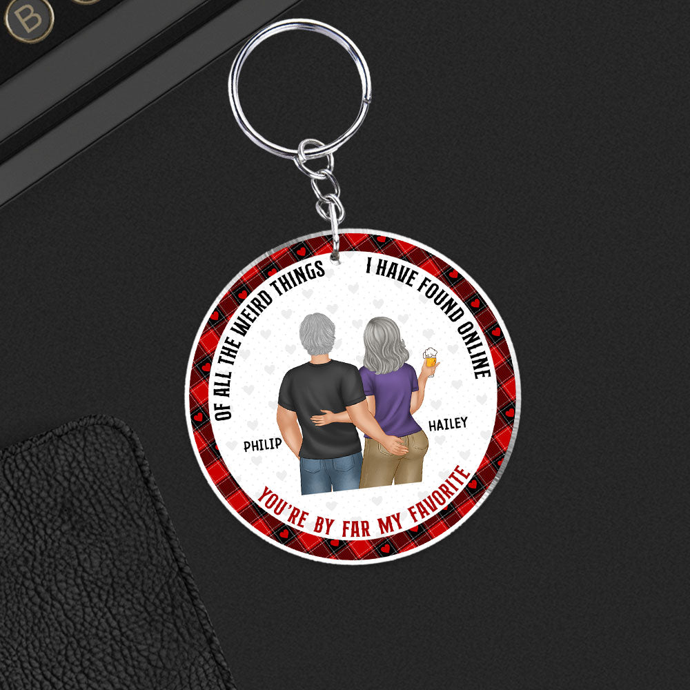 You Are My Favorite - Personalized Custom Acrylic Keychain
