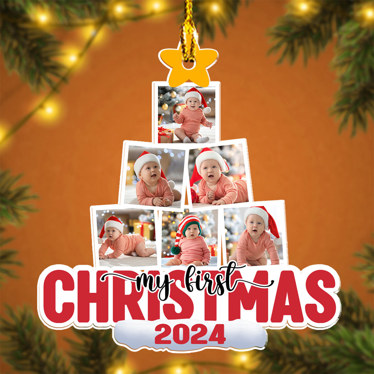 Baby 1st Christmas Tree - Personalized Custom Acrylic Ornament