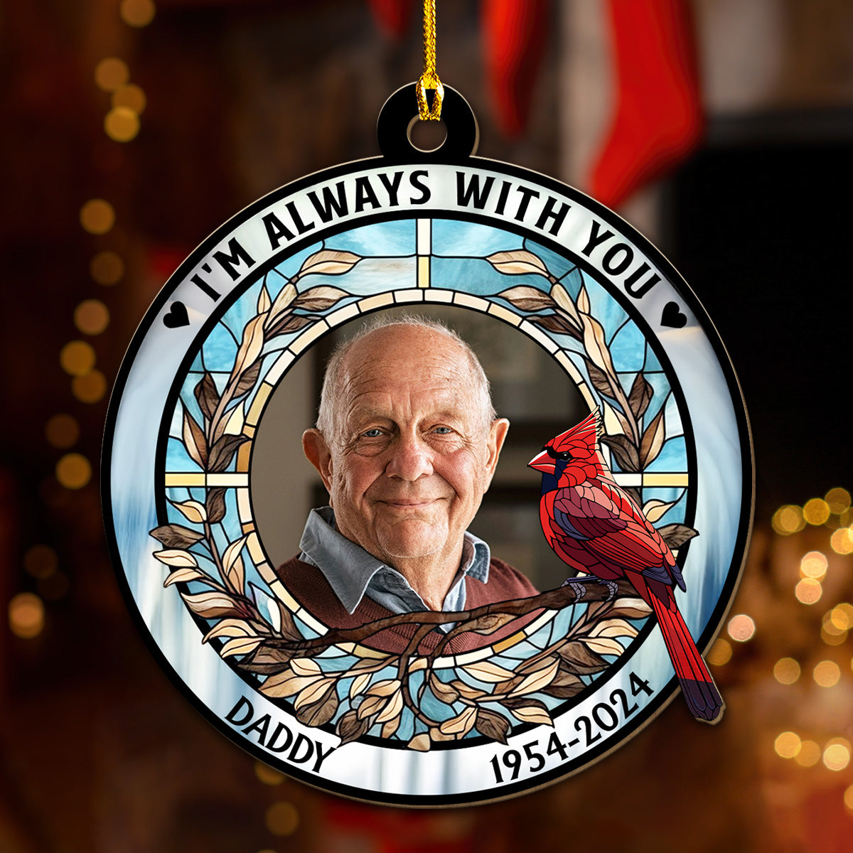 Forever In My Heart - Personalized Custom Wood Ornament