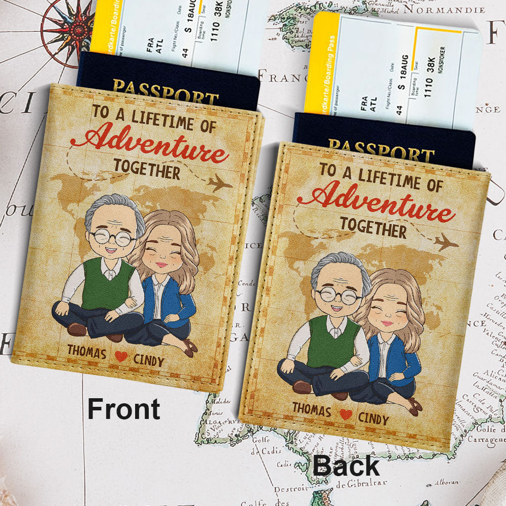 Adventure Together - Personalized Custom Passport Cover