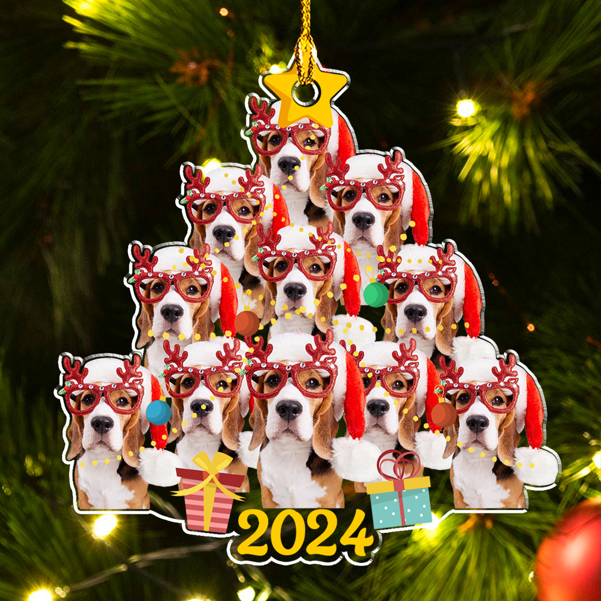 Holiday Harmony - Personalized Custom Acrylic Ornament