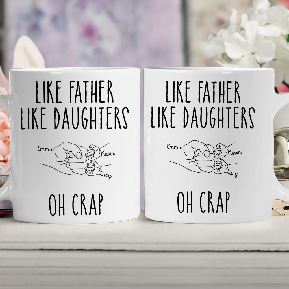 Like Father Like Daughter - Personalized Custom Coffee Mug